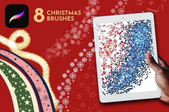 Download Christmas Procreate Brush, Xmas Stamps - Premium Resources