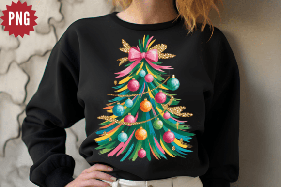 Download Glitter Brushstroke Christmas Tree PNG D - Premium Bundle